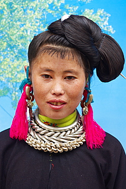 Black Miao ethnic group, market around Congjiang, Guizhou Province, China, Asia