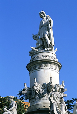 Statue of Christopher Columbus, Genoa (Genova), Liguria, Italy, Europe