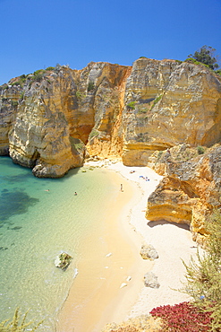 Dona Ana beach, Lagos, Western Algarve, Algarve, Portugal, Europe