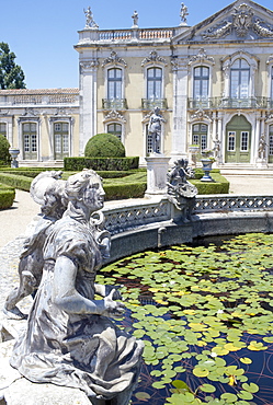 The Queluz Palace, once the summer residence of the Braganza Kings, Queluz, near Lisbon, Portugal, Europe