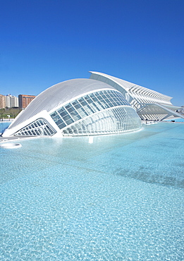 Hemisferic and in the background Principe Felipe Science Museum, City of Arts and Sciences, Valencia, Spain, Europe