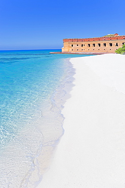 Tropical beach, Fort Jefferson, Dry Tortugas National Park, Florida, United States of America, North America