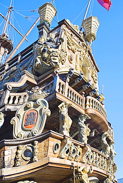 Pirate vessel, Genoa, Liguria, Italy, Europe