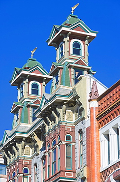 Buildings on 5th Avenue, Gaslamp district, San Diego, California, United States of America, North America