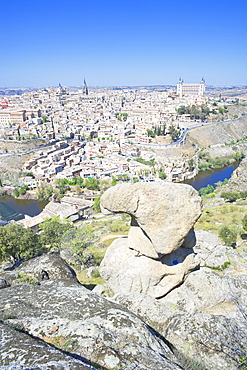 Toledo cityscape, Toledo, UNESCO World Heritage Site, Castilla La Mancha, Spain, Europe