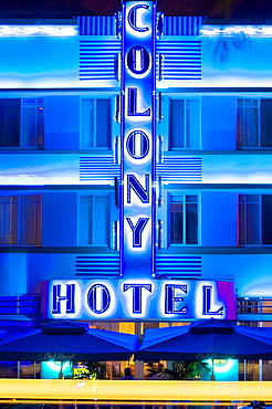 Hotelson Ocean Drive, Art Deco District, South Beach, Miami, Florida, United States of America, North America