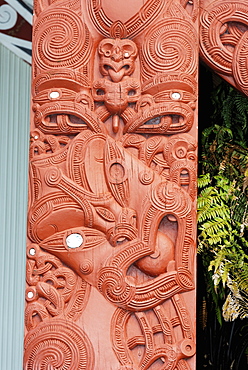 Carvings, Te Puia, Rotorua, North Island, New Zealand, Pacific