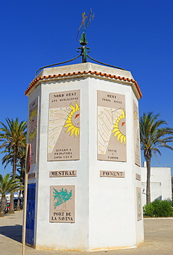 Trade winds monument, Formentera, Balearic Islands, Spain, Mediterranean, Europe 