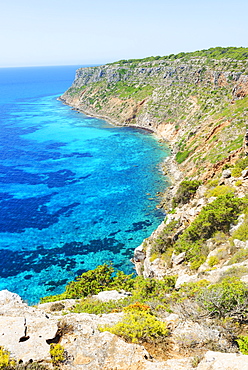 Pilar de sa Mola, Formentera, Balearic Islands, Spain, Mediterranean, Europe 