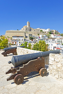 Ibiza Old Town (Dalt Vila) UNESCO World Heritage Site, Ibiza, Balearic Islands, Spain, Europe 