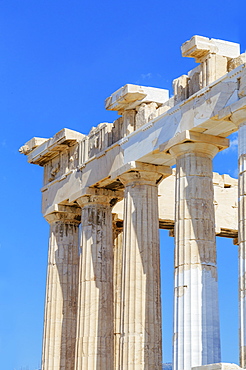 Parthenon temple on the Acropolis of Athens, UNESCO World Heritage Site, Athens, Greece, Europe