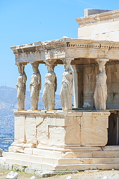 Porch of Caryatids, Erechtheion Temple, Acropolis, UNESCO World Heritage Site, Athens, Greece, Europe