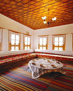 Typical interior of an Ottoman house, Safranbolu, Turkey, Europe