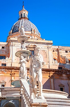 Piazza Pretoria, Palermo, Sicily, Italy, Mediterranean, Europe