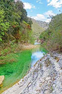 View of Avola lakes, Avola, Noto Valley, Sicily, Italy