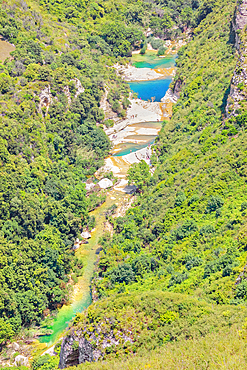 Avola lakes, high angle view, Avola, Noto Valley, Sicily, Italy