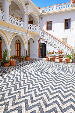 Panormitis monastery, Panormitis, Symi Island, Dodecanese Islands, Greece