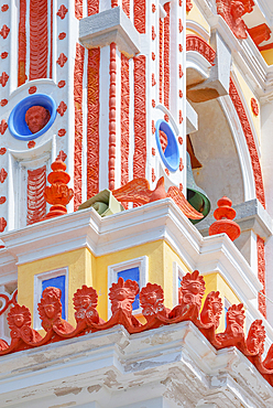 Bell tower, Panormitis monastery, Panormitis, Symi Island, Dodecanese Islands, Greece