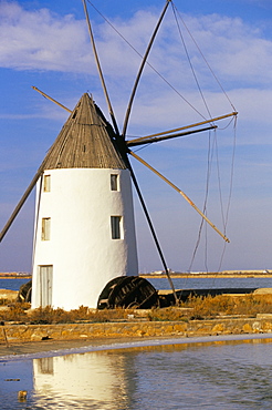 Old windmill at Mar Menor, near Cartagena, Murcia, Spain, Europe