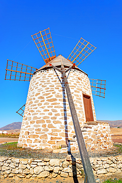 Traditional windmill, Fuerteventura, Canary Islands, Spain