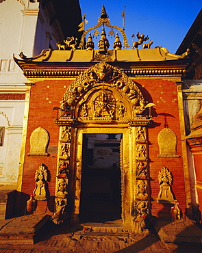 Golden Gate, Royal Palace, Durbar Square, Bhaktapur, Nepal, Asia