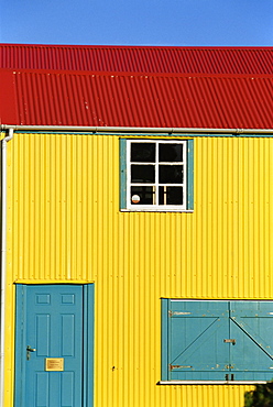 Colourful traditional house, Stanley, East Falkland, Falkland Islands, South Atlantic, South America