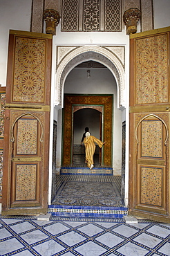 La Bahia Palace constructed towards the end of the 19th century by the architect El Haj Mohammed el Mekki under the instructions of Ba Ahmed, Medina, Marrakesh, Morocco, North Africa, Africa