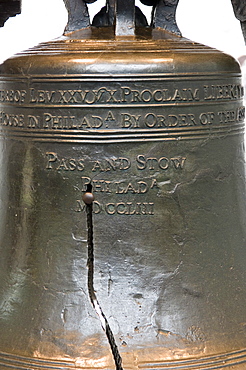 On July 8 1776, the Liberty Bell rang out from the tower of Independence Hall summoning citizens to hear the first public reading of the Declaration of Independence by colonel John Nixon, Philadelphia, Pennsylvania, United States of America, North America