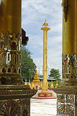 The Bawgyo Pagoda in Thibaw (Hsipaw), Shan State, Republic of the Union of Myanmar (Burma), Asia 