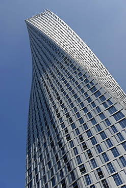 Infinity Tower features 495 apartments in a helical shape that swivels 90 degrees from the base to the top, Marina district, Dubai, United Arab Emirates, Middle East