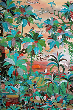 Painting, Neka museum, Ubud, island of Bali, Indonesia, Southeast Asia, Asia