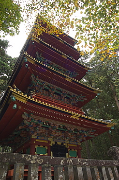 Pagoda at Toshogu Shrine, Nikko, Tochigi prefecture, Japan, Asia