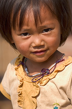 Village child near Luang Prabang, Laos, Indochina, Southeast Asia, Asia