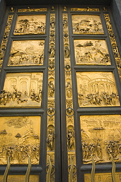 Gates of Paradise, Porta del Paradiso, Battistero, Florence, UNESCO World Heritage Site, Tuscany, Italy, Europe