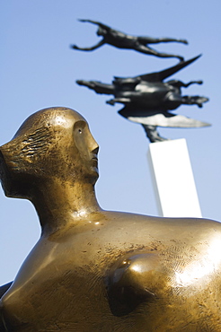 Modern sculptures and art displays at Hakone Open Air Museum, Chokokuno mori, Hakone, Kanagawa prefecture, Japan, Asia