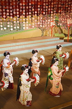 Kyo Odori spring dance theatre, Kyoto, Honshu Island, Japan, Asia