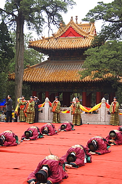 International Confucius Cultural Festival, Qufu City, birthplace of Confucius the great philosopher politician and educator of the 6th to 5th centuries BC, UNESCO World Heritage Site, Shandong Province, China, Asia