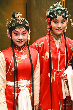 Kunqu Chinese Theatre performers of The Peony Pavilion at the Nanxincang Imperial Granary, Beijing, China, Asia