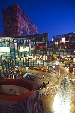 The Village designer shopping complex at night in Sanlitun, Beijing, China, Asia