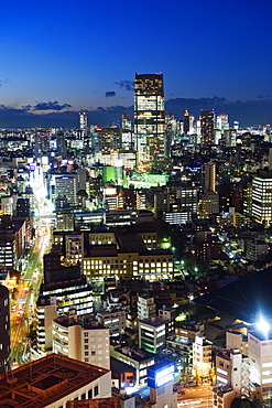 City skyline view looking towards Roppongi from Tokyo Tower, Tokyo, Japan, Asia