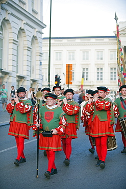 Medieval procession, Brussels, Belgium, Europe