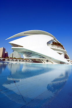 Palau de les Arts Reina Sofia, architect Santiago Calatrava,, City of Arts and Sciences, Valencia, Spain, Europe