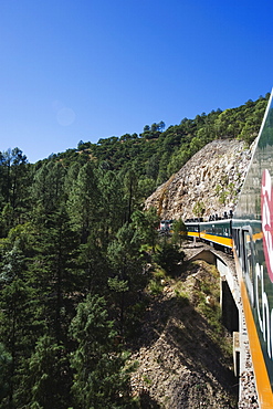 El Chepe railway journey through Barranca del Cobre (Copper Canyon), Chihuahua state, Mexico, North America