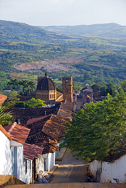 View over Barichara, Colombia, South America