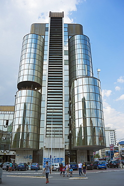 Modern building, Pristina, Kosovo, Europe