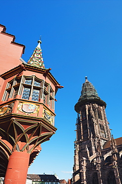 Kaufhaus in Munsterplatz, Freiburg, Baden-Wurttemberg, Germany, Europe