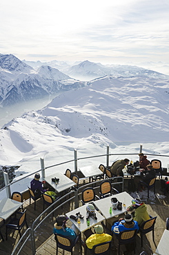 Brevant restaurant, Chamonix, Haute-Savoie, French Alps, France, Europe