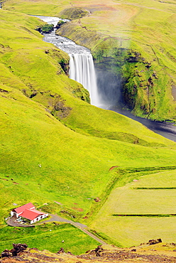 Skogafoss waterfall, Southern Region, Iceland, Polar Regions