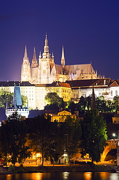 St. Vitus Cathedral and Prague Castle, UNESCO World Heritage Site, Prague, Czech Republic, Europe