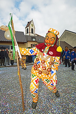 Fasnact spring carnival parade, Weil am Rhein, Germany, Europe